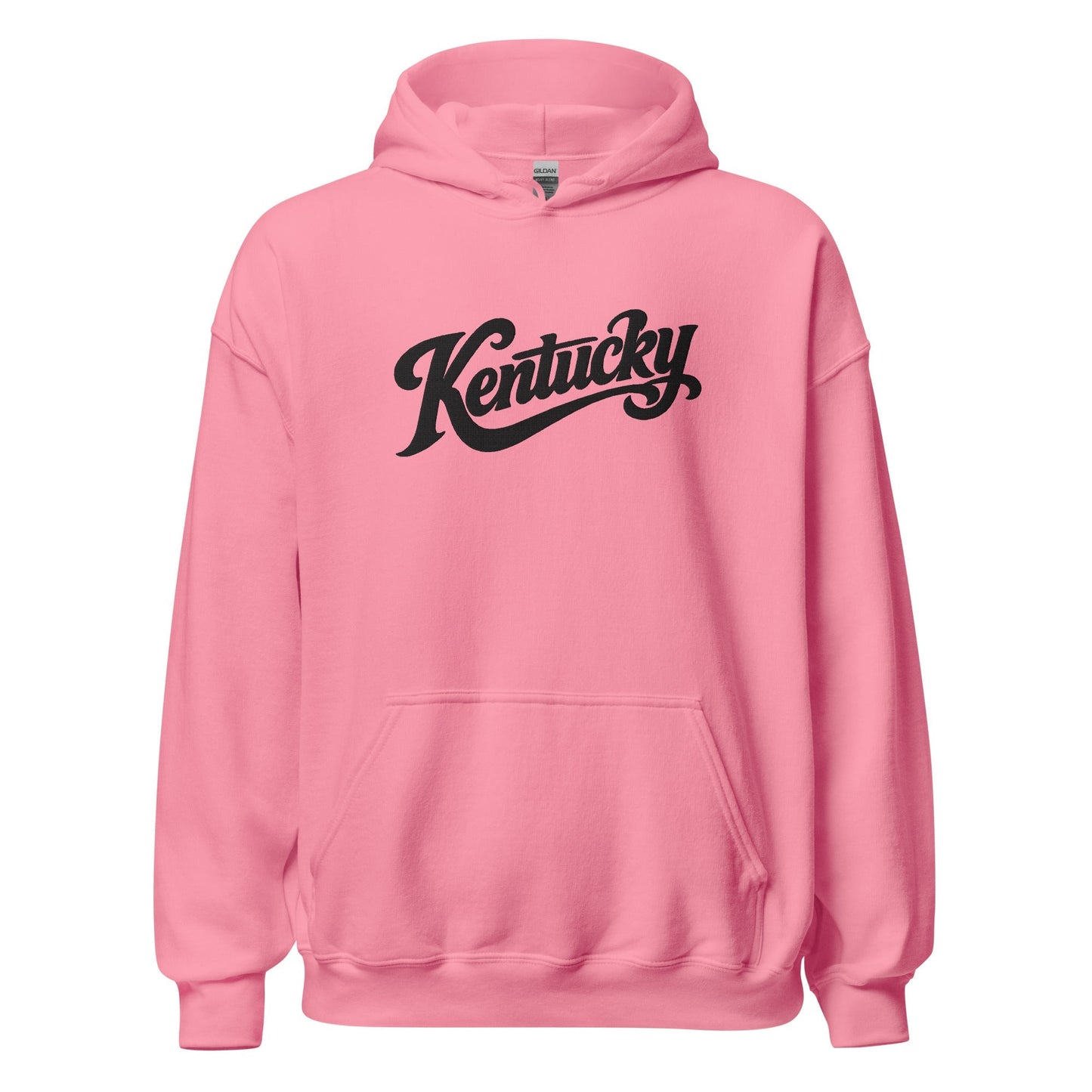 Kentucky Script Embroidered Hoodie | Black Stitch Bluegrass Pullover