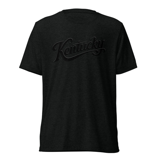 Kentucky Script T-Shirt | Black Text Design | Elite Tri-Blend