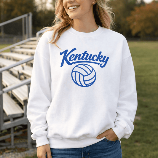 Kentucky Script Volleyball Sweatshirt | Classic Crewneck