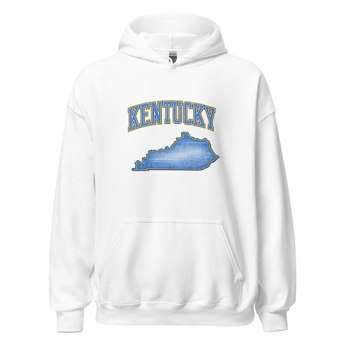 Kentucky State Hoodie | Denim Textured Design | Unisex Cotton Blend