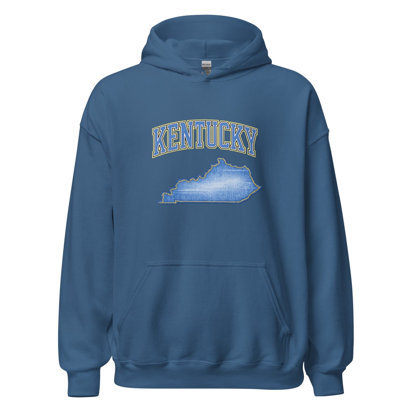 Kentucky State Hoodie | Denim Textured Design | Unisex Cotton Blend