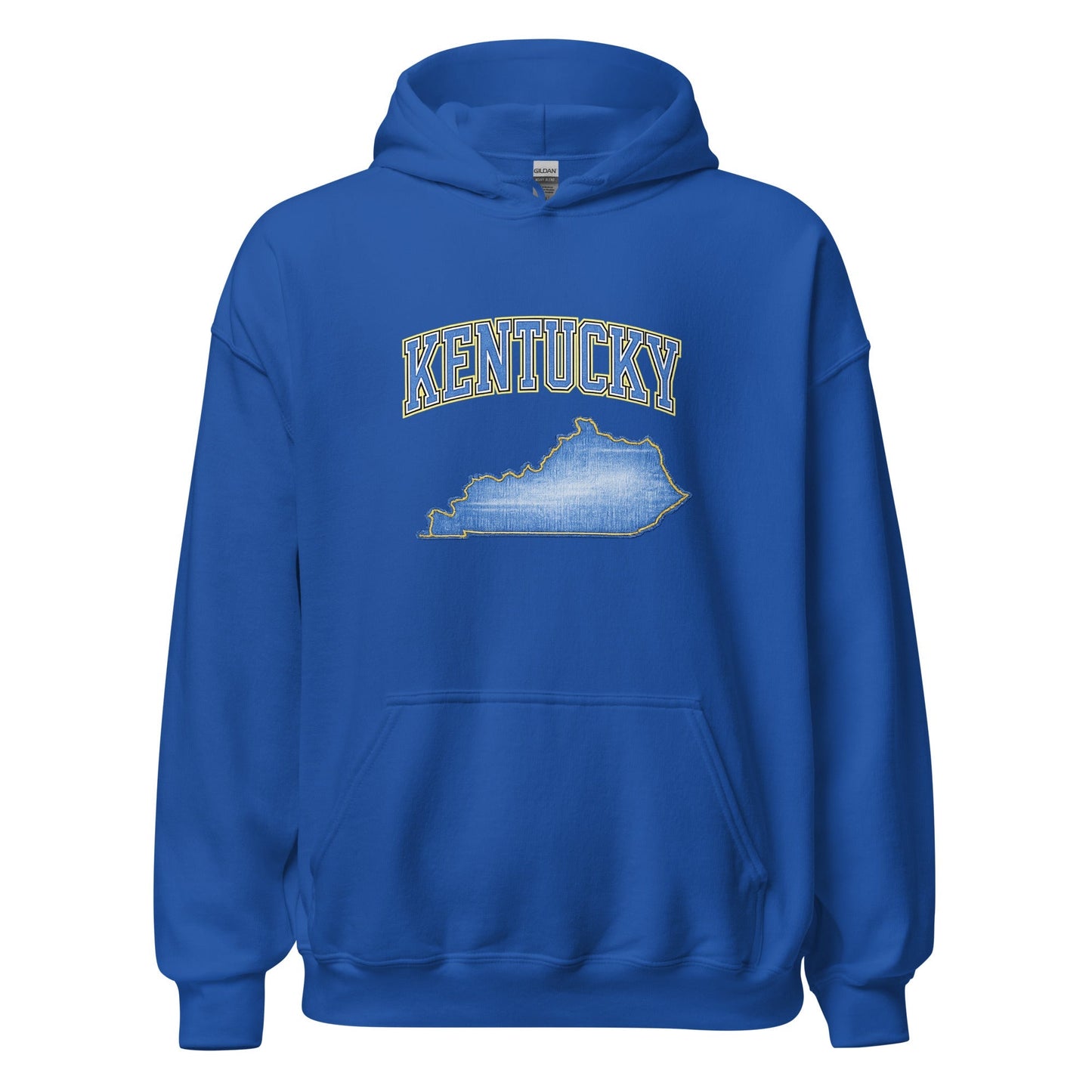 Kentucky State Hoodie | Denim Textured Design | Unisex Cotton Blend