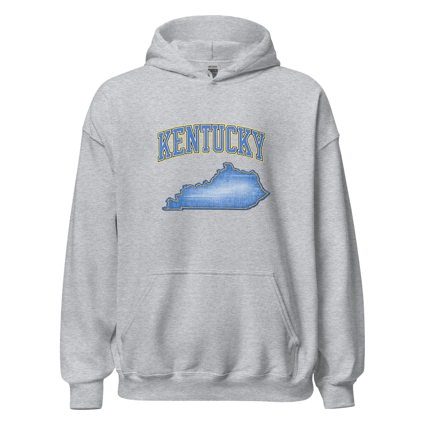 Kentucky State Hoodie | Denim Textured Design | Unisex Cotton Blend