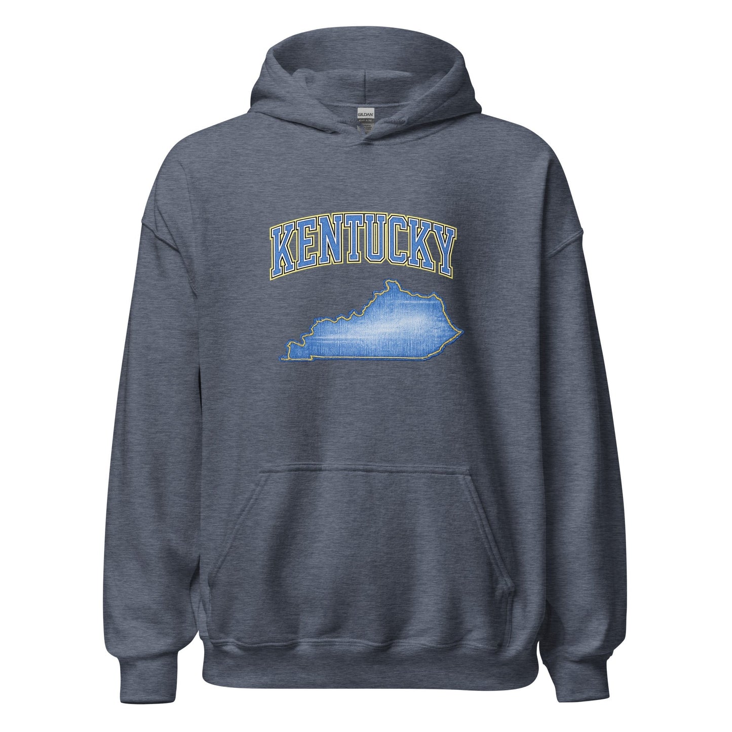 Kentucky State Hoodie | Denim Textured Design | Unisex Cotton Blend