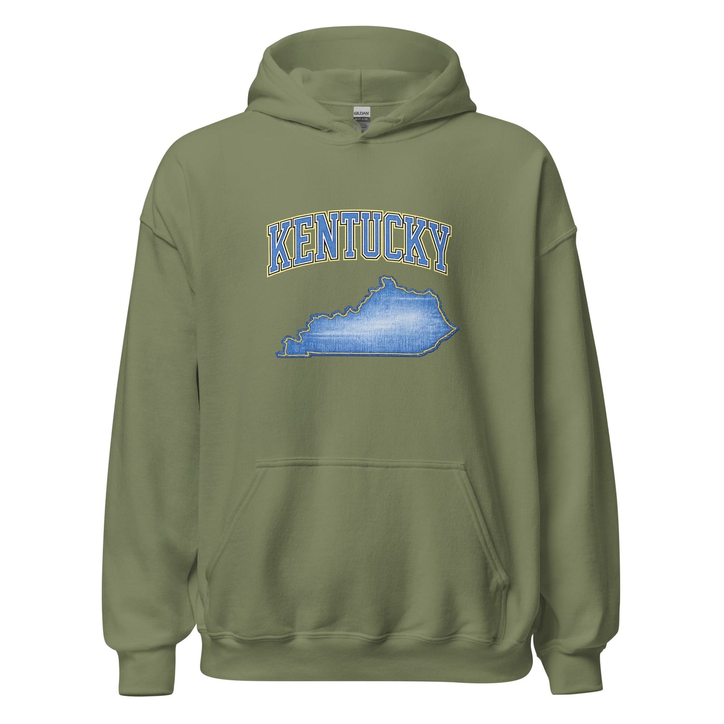 Kentucky State Hoodie | Denim Textured Design | Unisex Cotton Blend
