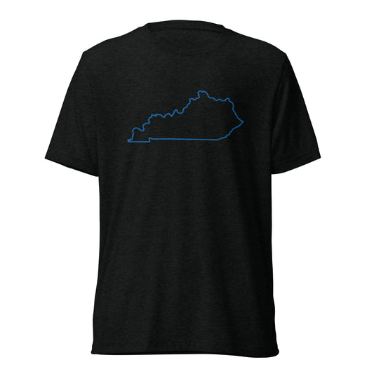 Kentucky State Outline T-Shirt | Minimalist Design | Elite Tri-Blend