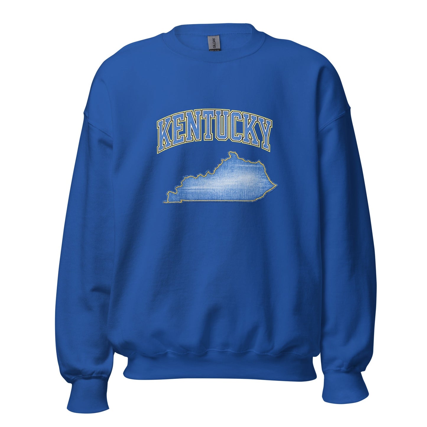 Kentucky State Sweatshirt | Denim Textured Design | Unisex Cotton Blend