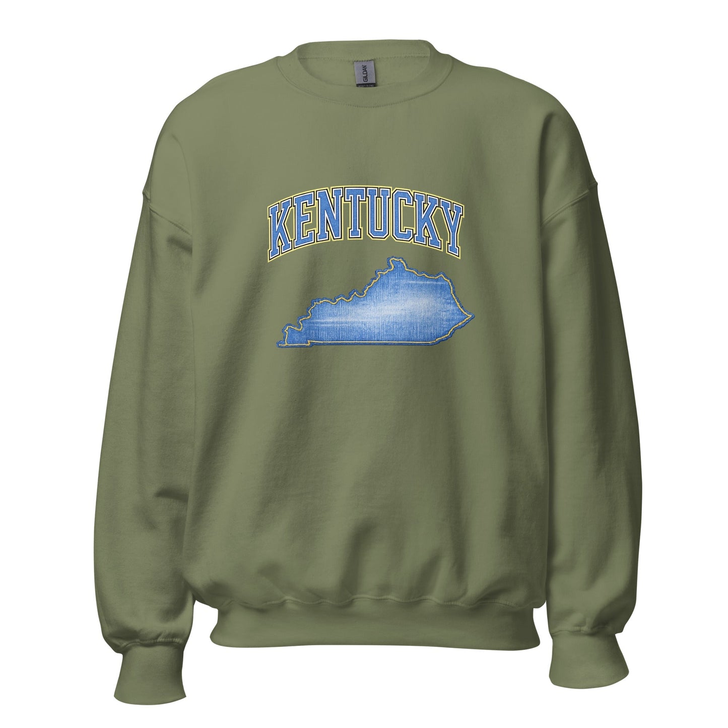 Kentucky State Sweatshirt | Denim Textured Design | Unisex Cotton Blend