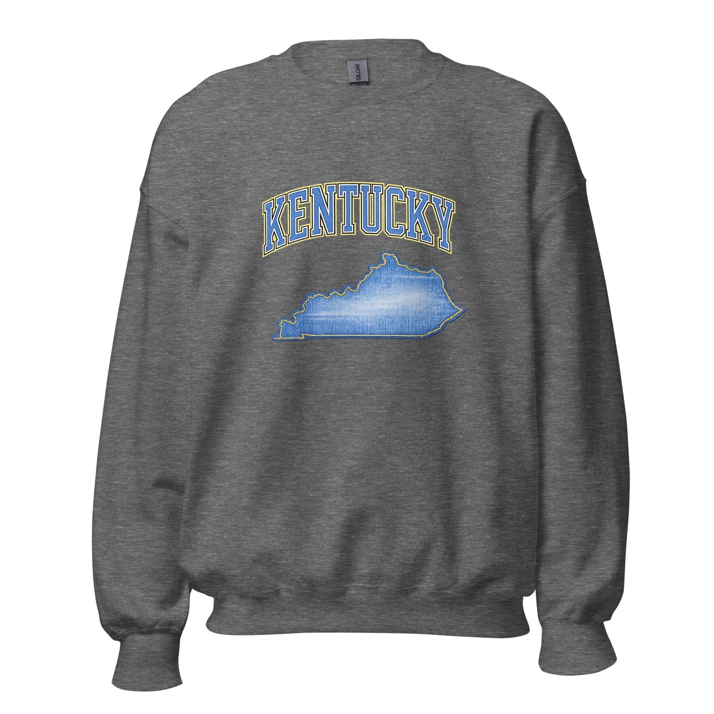 Kentucky State Sweatshirt | Denim Textured Design | Unisex Cotton Blend