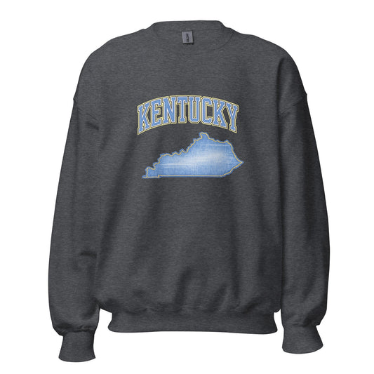 Kentucky State Sweatshirt | Denim Textured Design | Unisex Cotton Blend