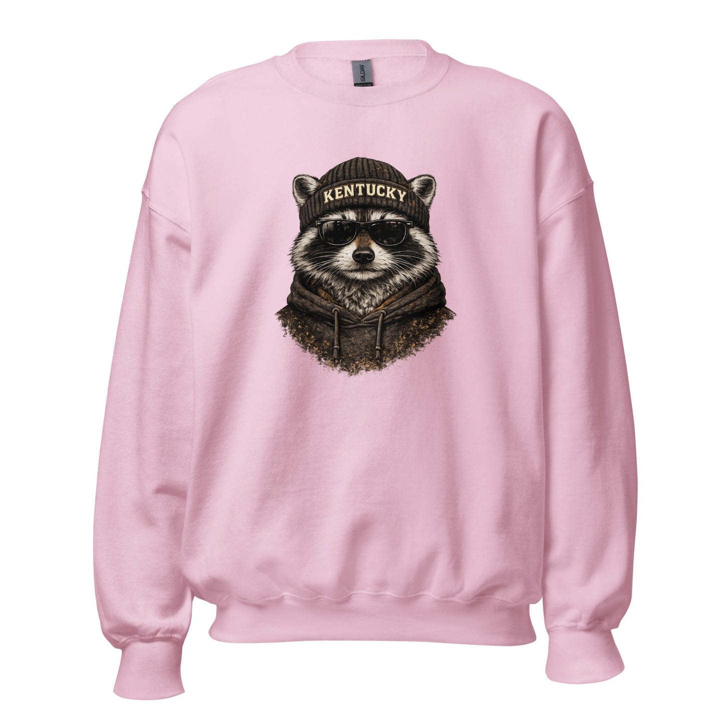 Kentucky Streetwear Sweatshirt | Urban Raccoon Design | Classic Fit