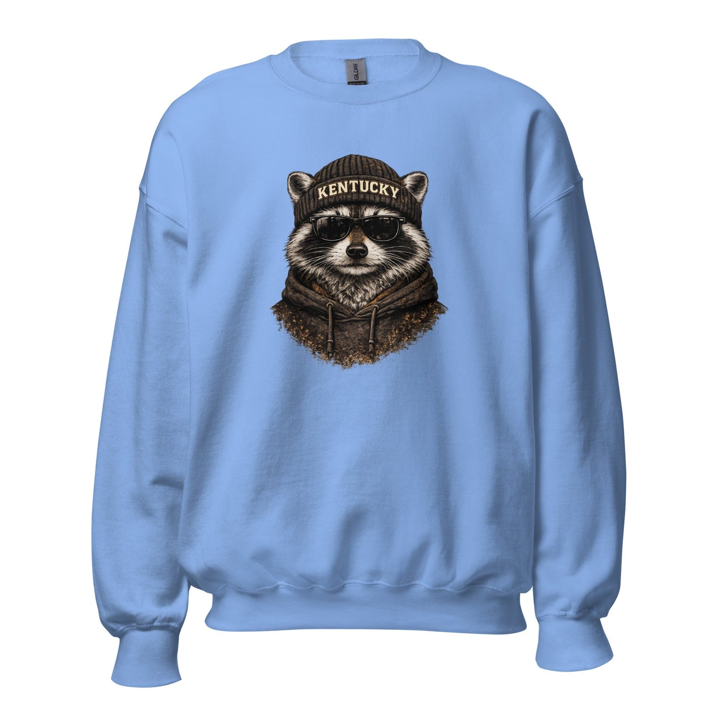 Kentucky Streetwear Sweatshirt | Urban Raccoon Design | Classic Fit