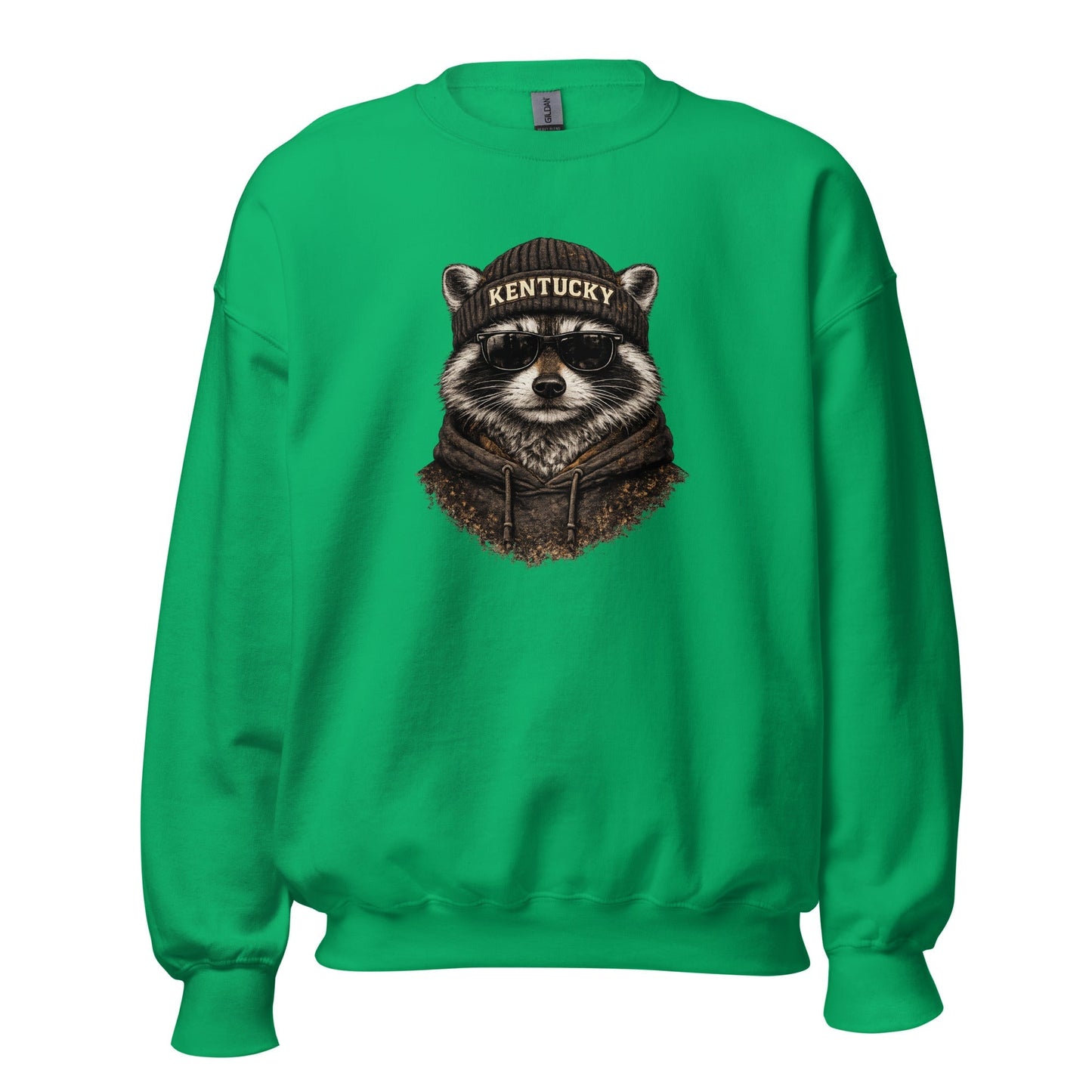 Kentucky Streetwear Sweatshirt | Urban Raccoon Design | Classic Fit