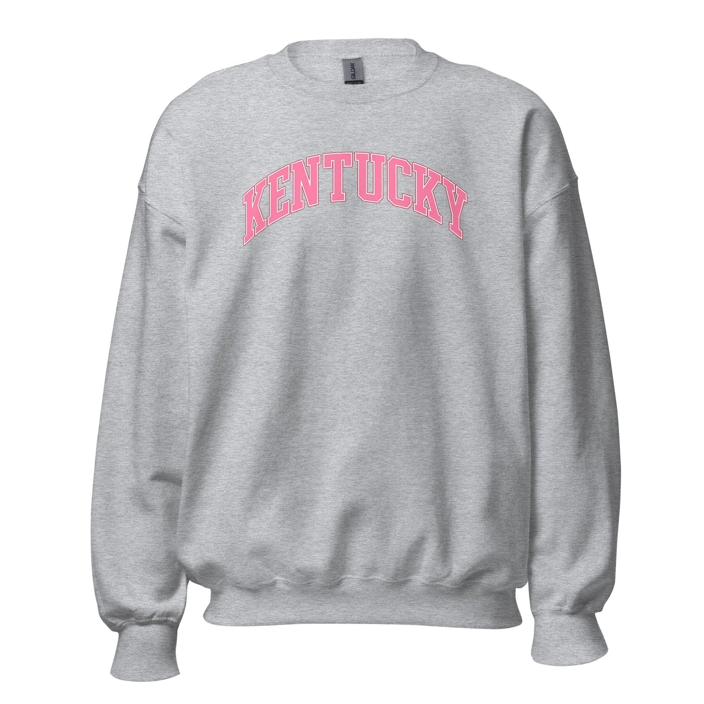 Kentucky Sweatshirt | Pink Arched Lettering | Unisex Classic Fit