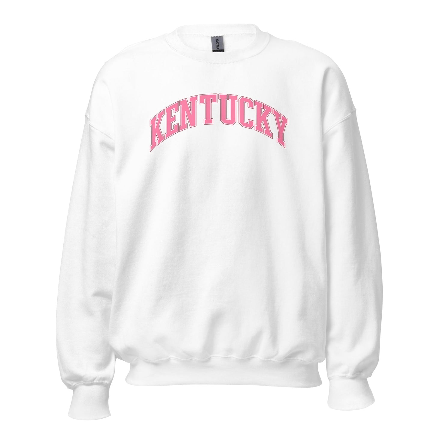 Kentucky Sweatshirt | Pink Arched Lettering | Unisex Classic Fit