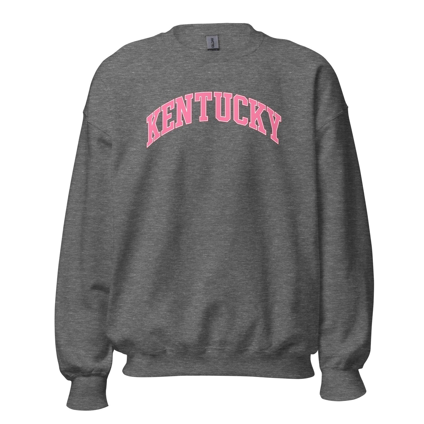 Kentucky Sweatshirt | Pink Arched Lettering | Unisex Classic Fit