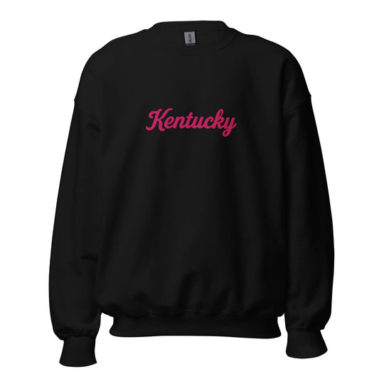 Kentucky Sweatshirt | Pink Script Design | Unisex Fleece