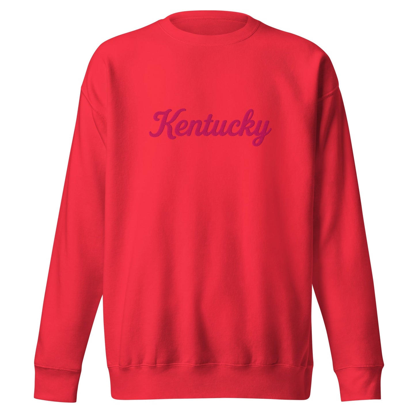Kentucky Sweatshirt | Pink Script Premium Crew | Unisex Fleece