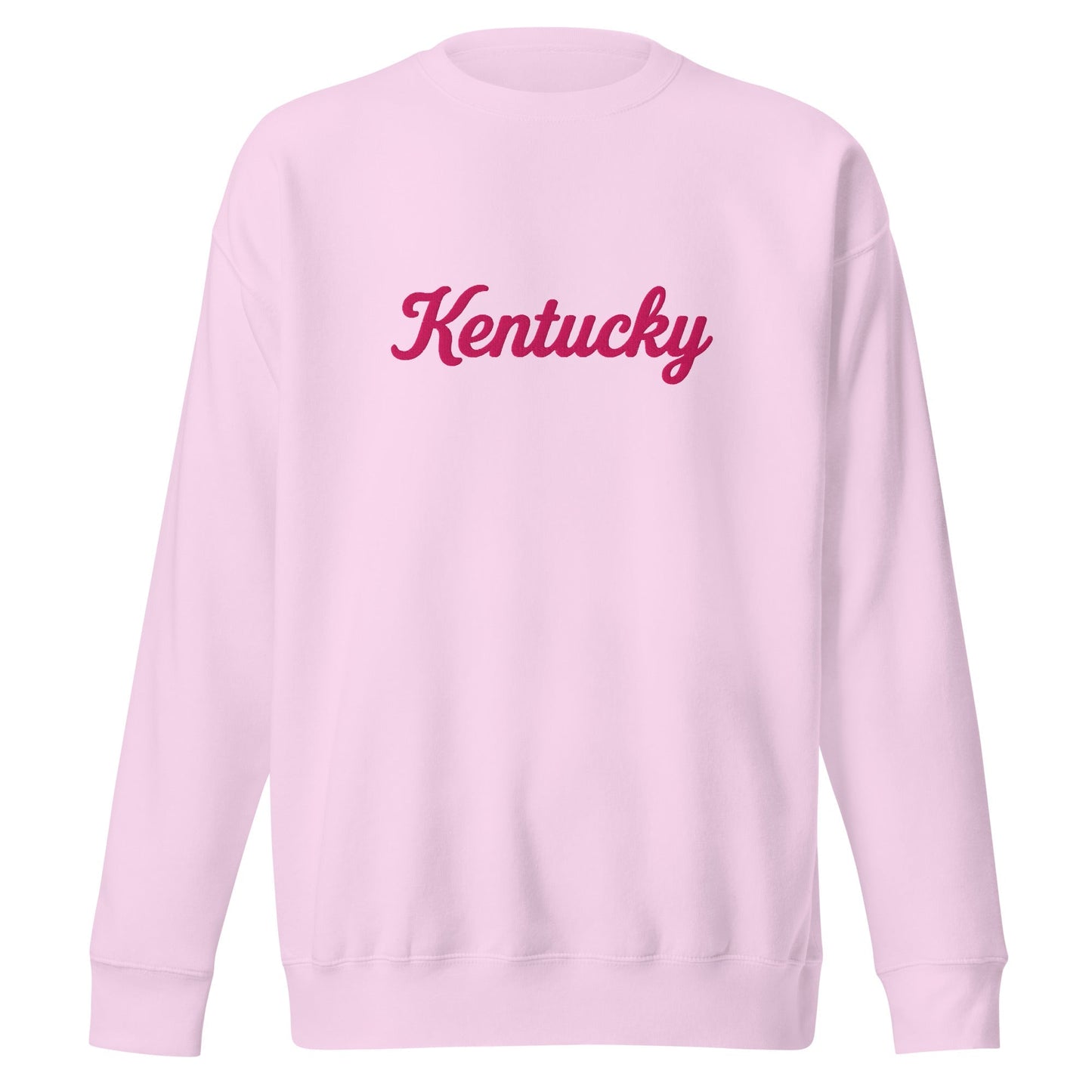 Kentucky Sweatshirt | Pink Script Premium Crew | Unisex Fleece