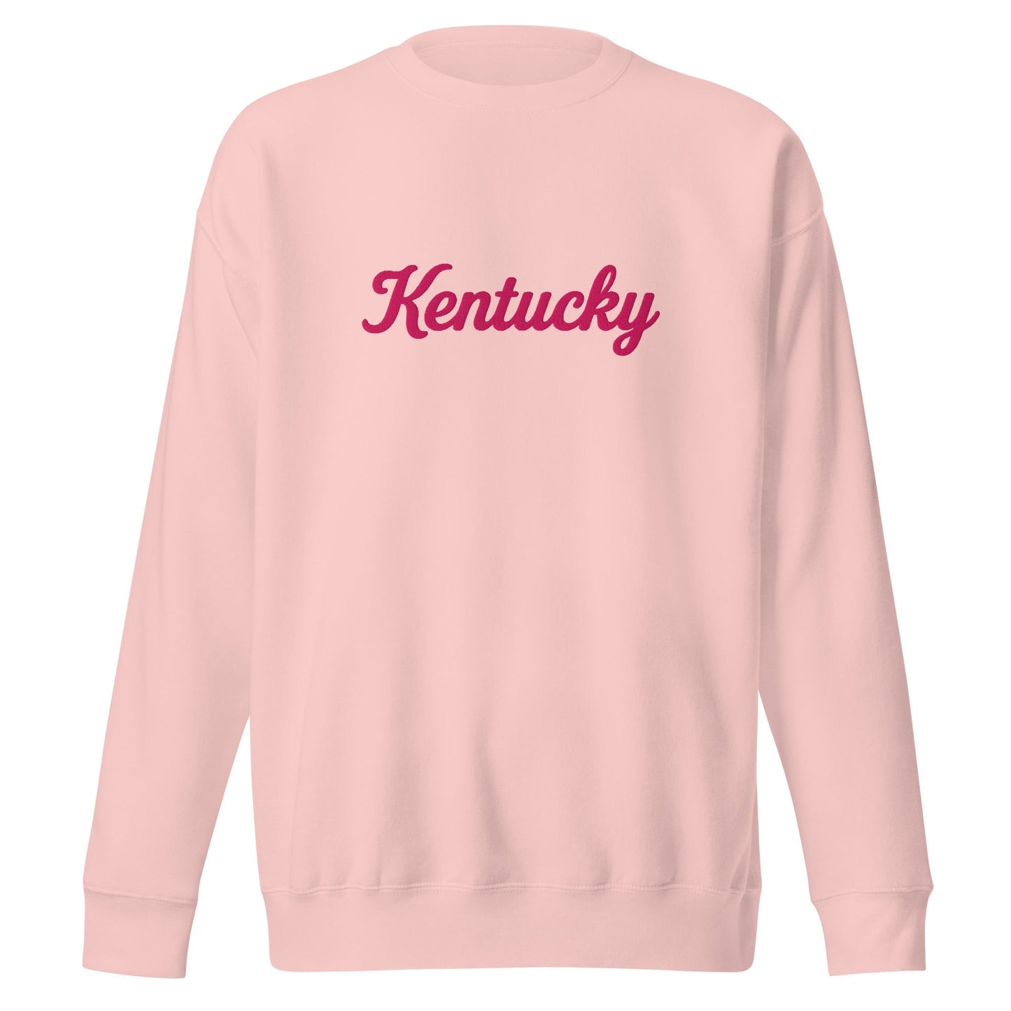 Kentucky Sweatshirt | Pink Script Premium Crew | Unisex Fleece