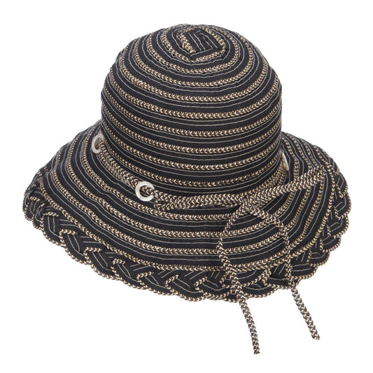 Classic Braid Striped Bucket Hat