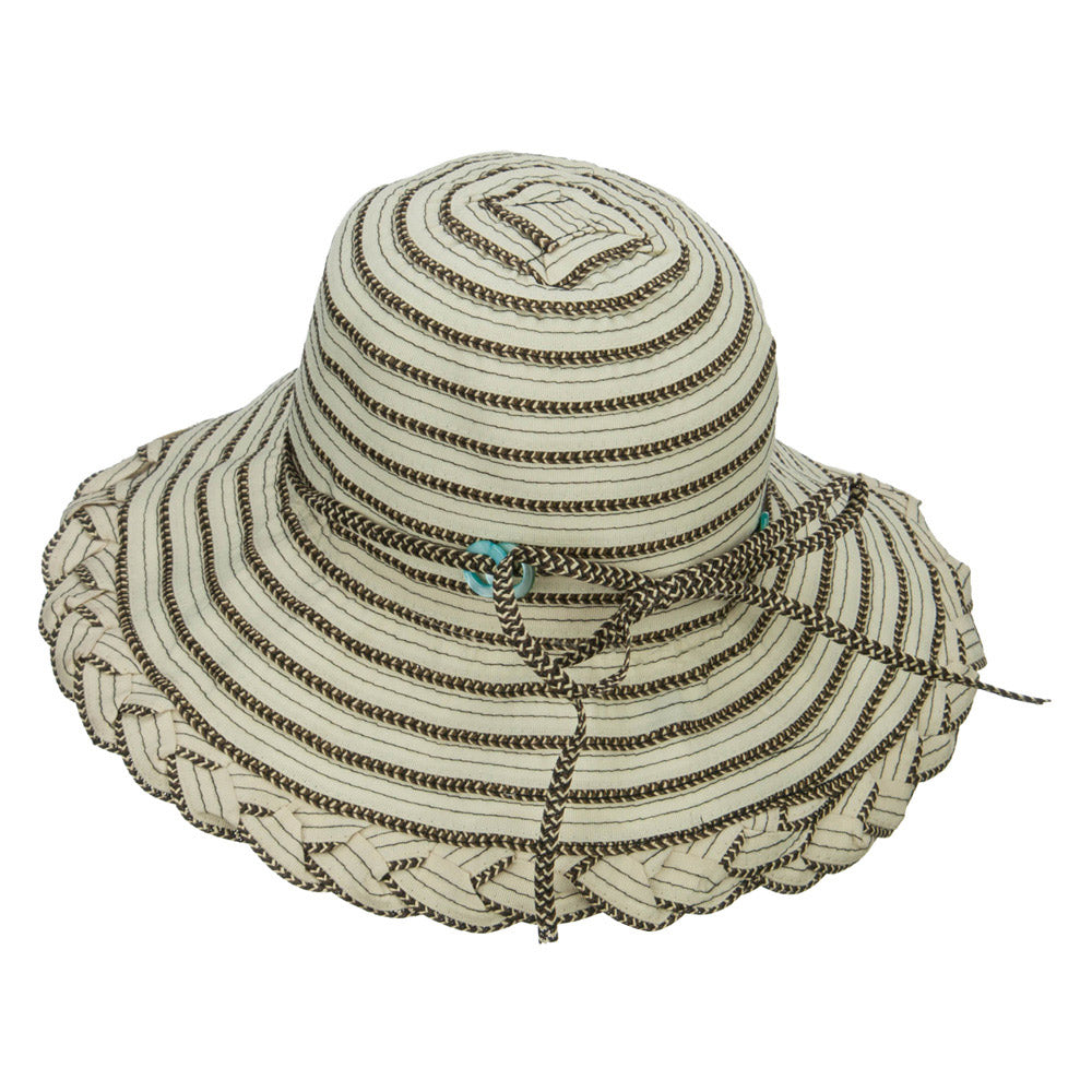 Classic Braid Striped Bucket Hat