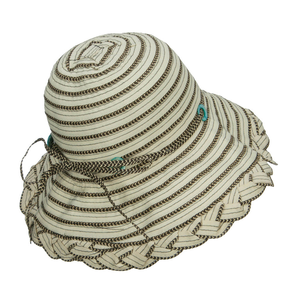 Classic Braid Striped Bucket Hat