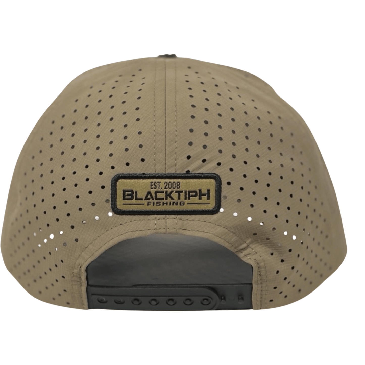 Khaki PVC Performance Snapback Hat