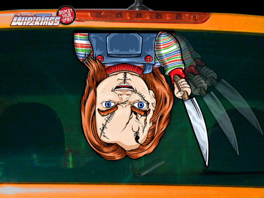 Killer Doll with a Knife WiperTag