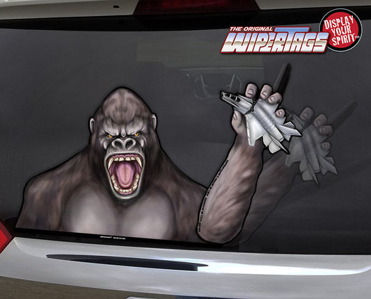 Kong Gorilla Waving Fighter Jet WiperTags
