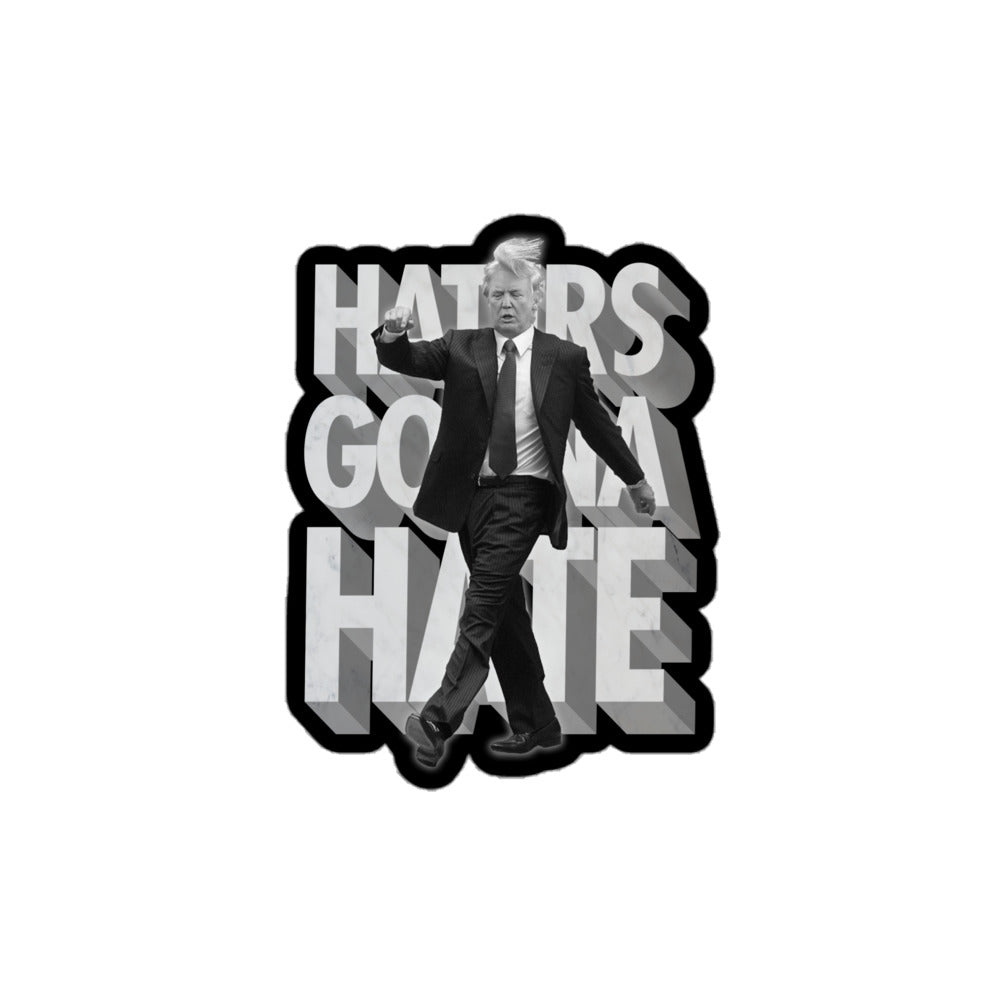 Trump Haters Gonna Hate Die Cut vinyl Sticker