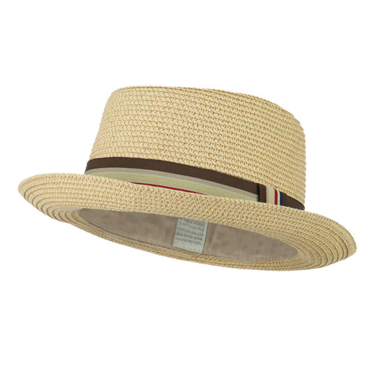 Kid's Pork Pie Stripe Band Fedora