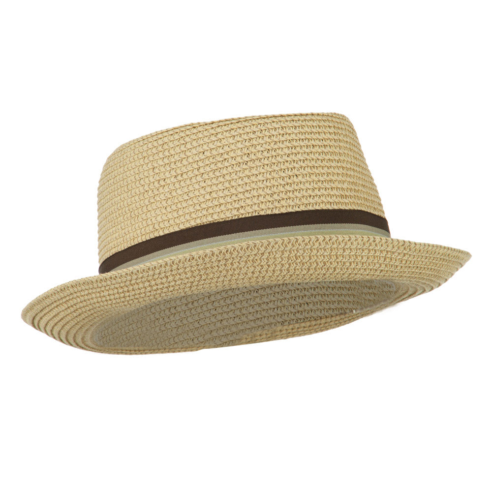 Kid's Pork Pie Stripe Band Fedora