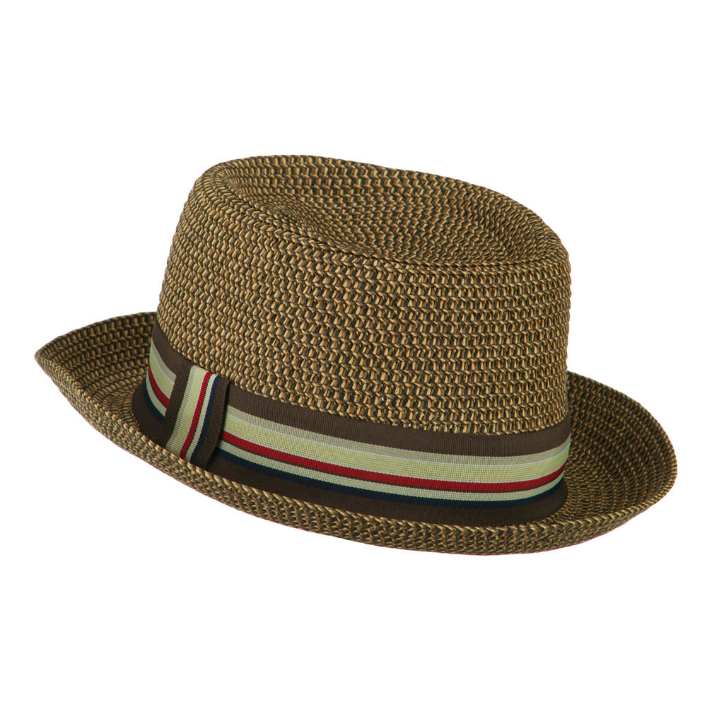 Kid's Pork Pie Stripe Band Fedora