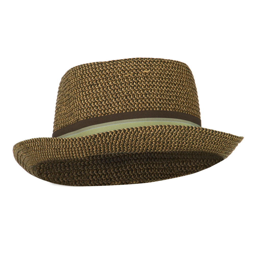 Kid's Pork Pie Stripe Band Fedora