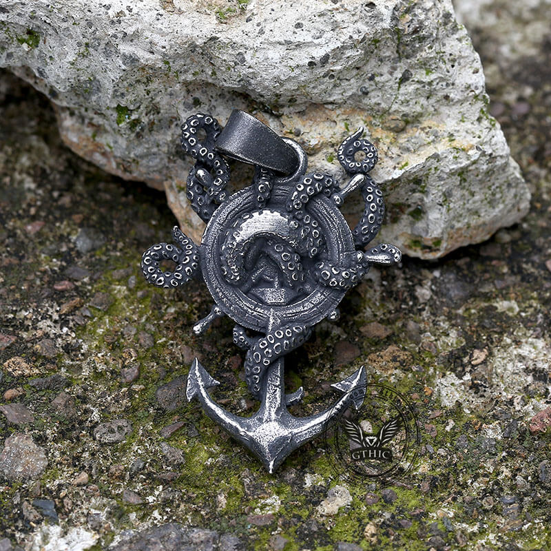 Kraken Octopus Stainless Steel Marine Pendant