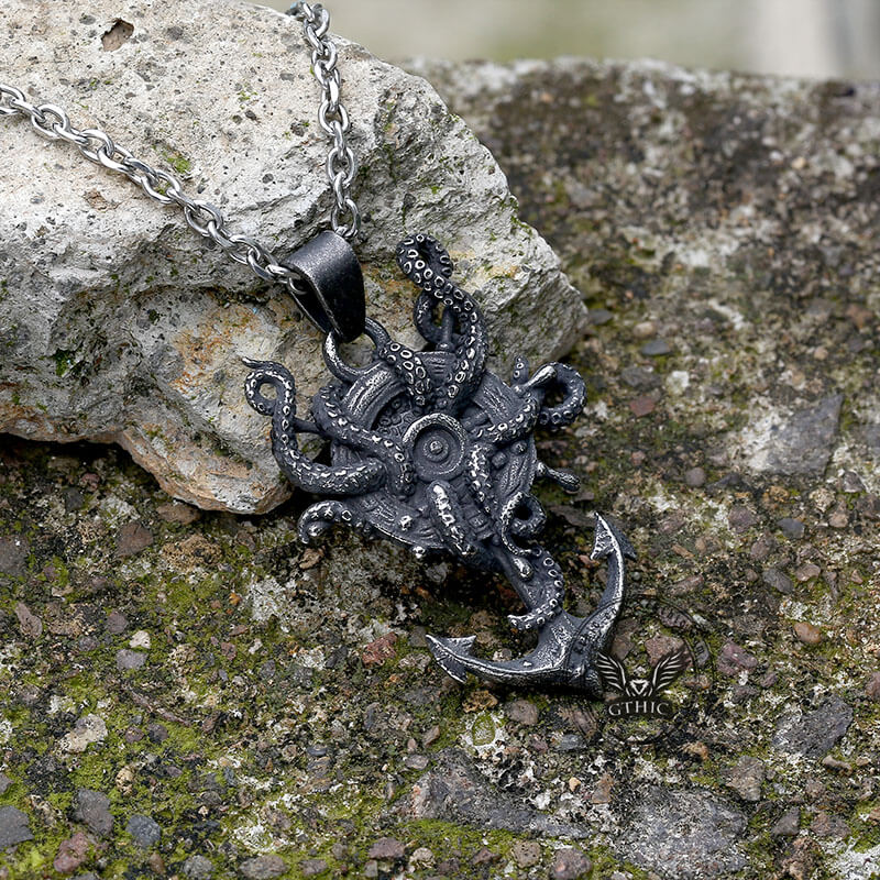 Kraken Octopus Stainless Steel Marine Pendant
