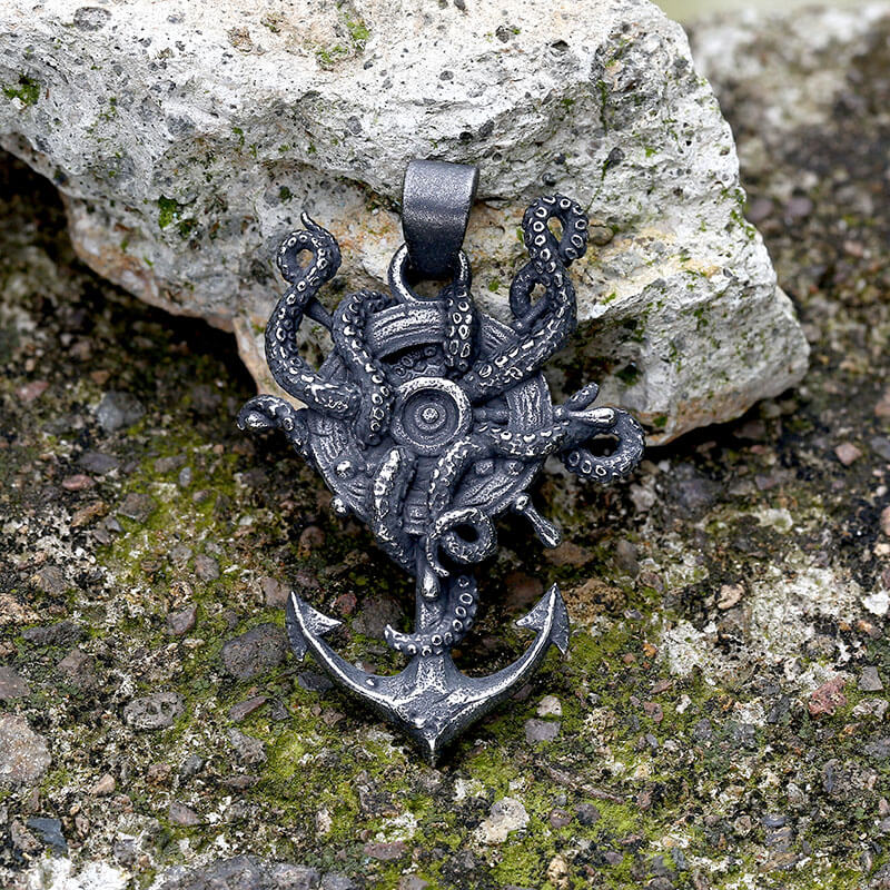 Kraken Octopus Stainless Steel Marine Pendant