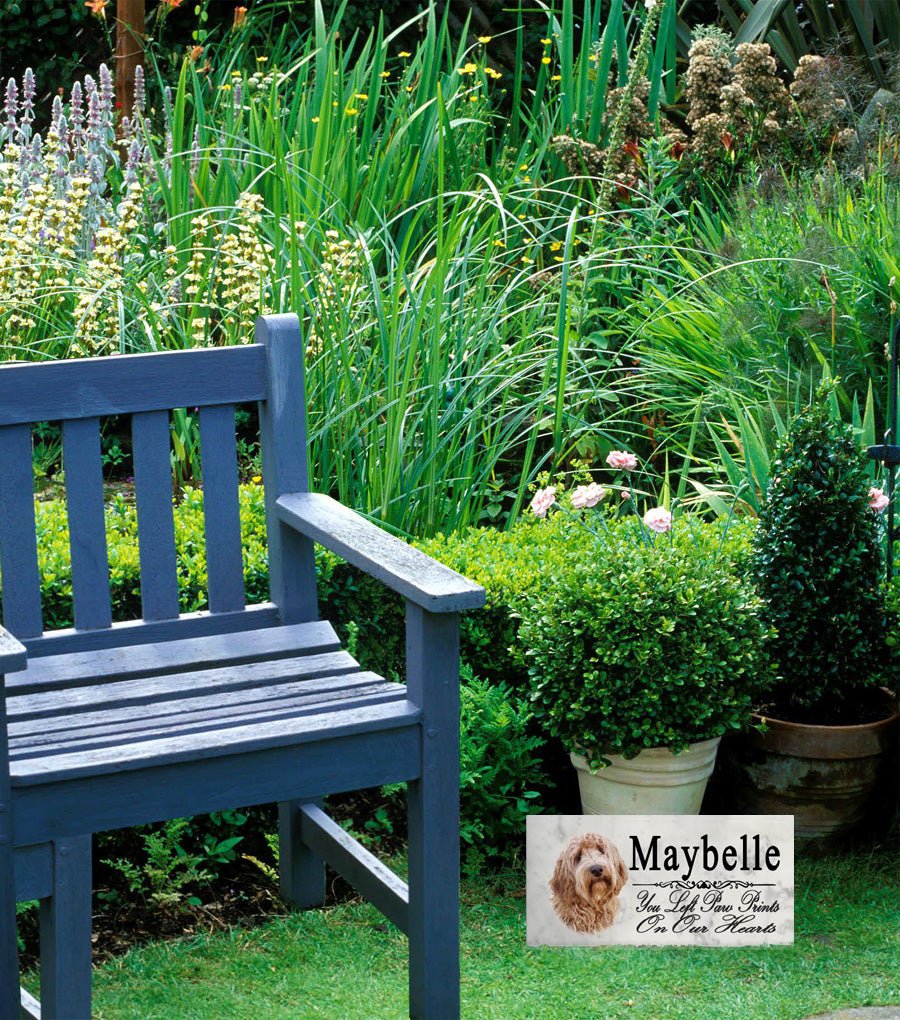 Labradoodle Memorial Stone Dog Grave Marker Custom Garden Plaque