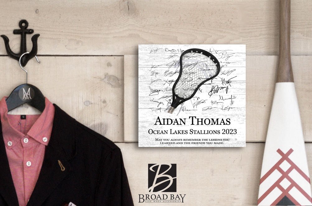 Lacrosse Player Plaque Recognition Award Senior Season End Gift or MVP