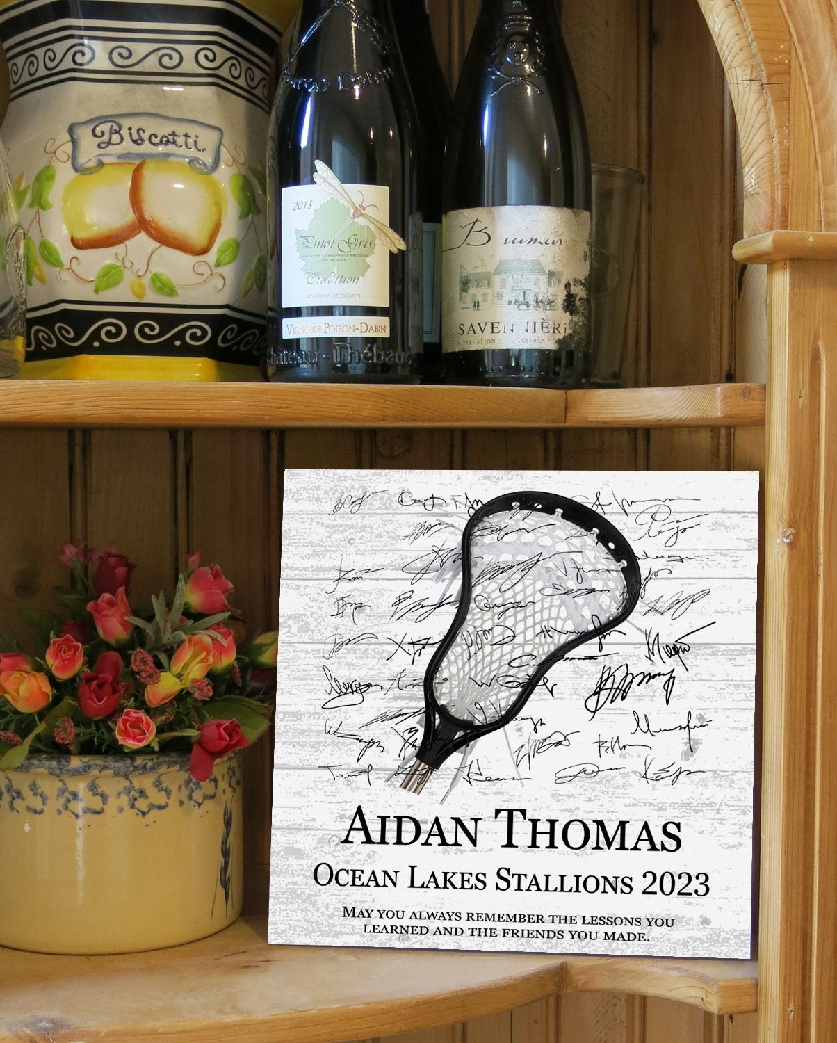 Lacrosse Player Plaque Recognition Award Senior Season End Gift or MVP