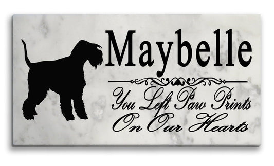 Lakeland Terrier Memorial Stone PERSONALIZED Garden Rock Grave Marker Outdoor or Indoor