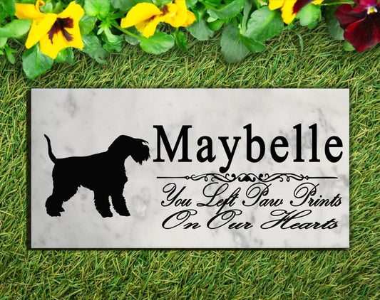 Lakeland Terrier Memorial Stone PERSONALIZED Garden Rock Grave Marker Outdoor or Indoor