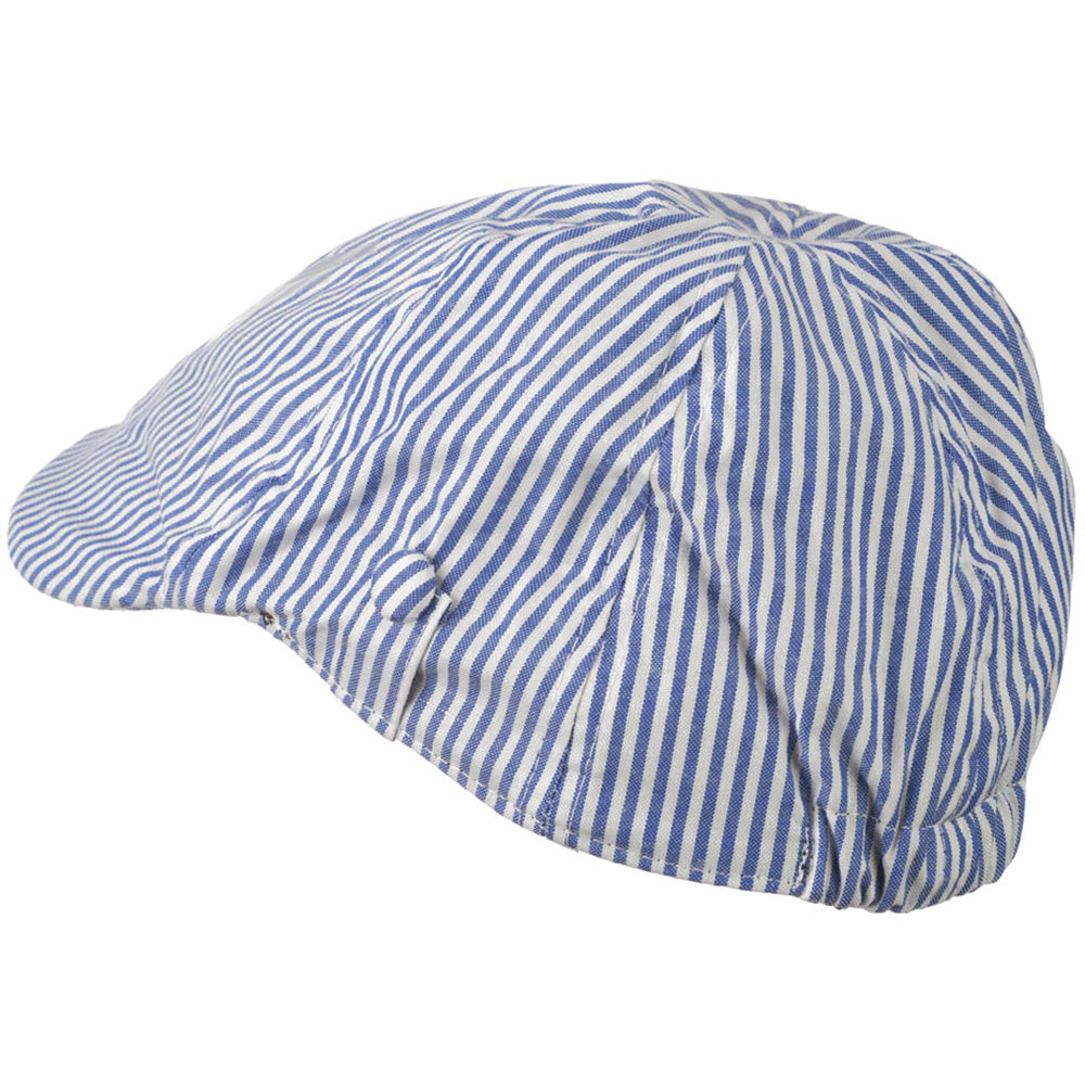 Boy's Light Blue Striped Driving Cap