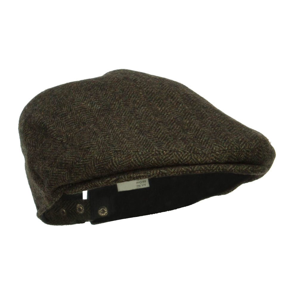 Men's Adjustable Wool Blend Ivy Cap