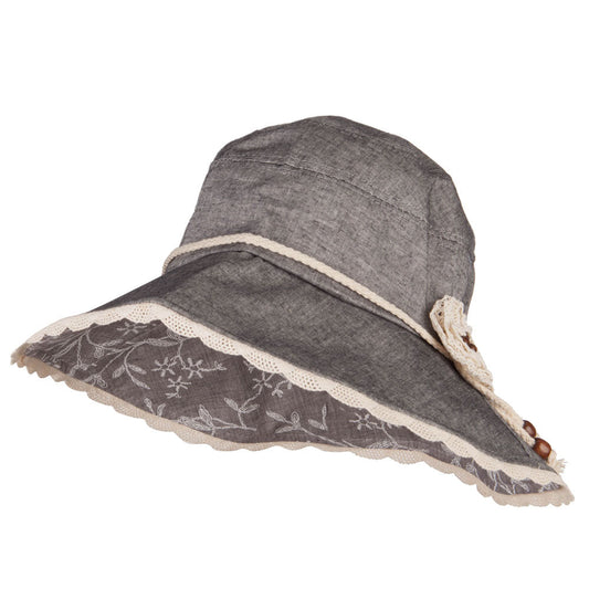 Rose Floral Laced Crushable Hat