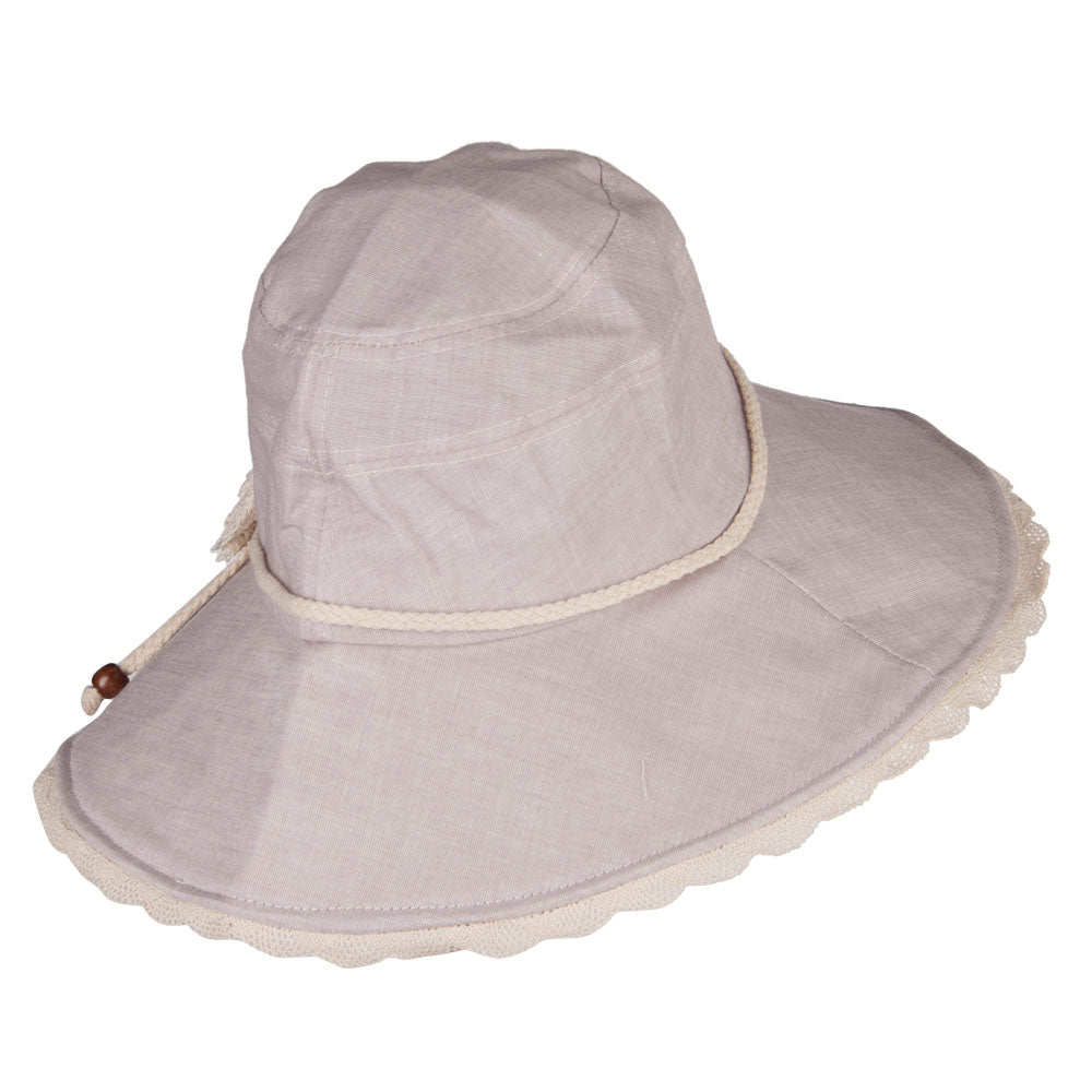 Rose Floral Laced Crushable Hat