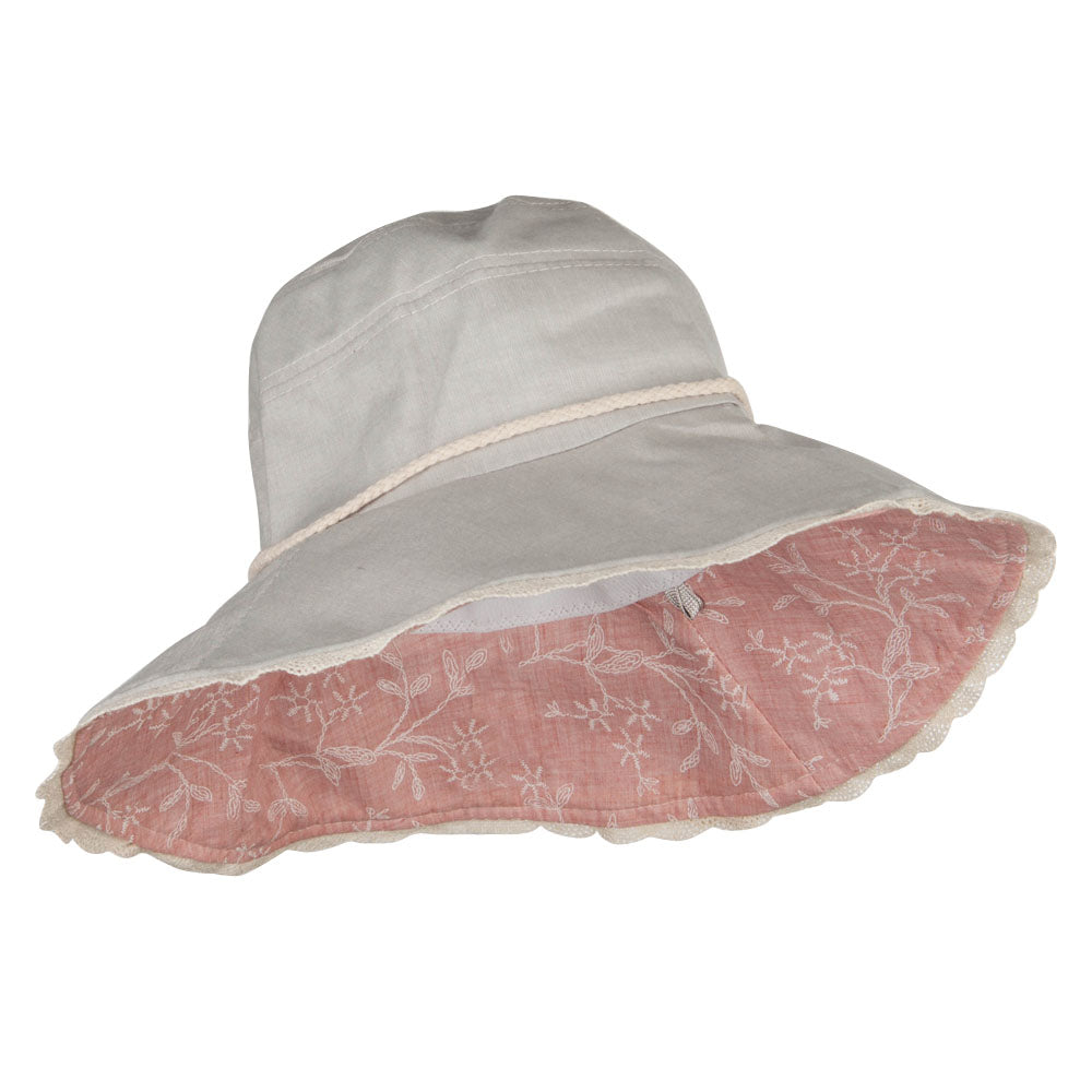 Rose Floral Laced Crushable Hat