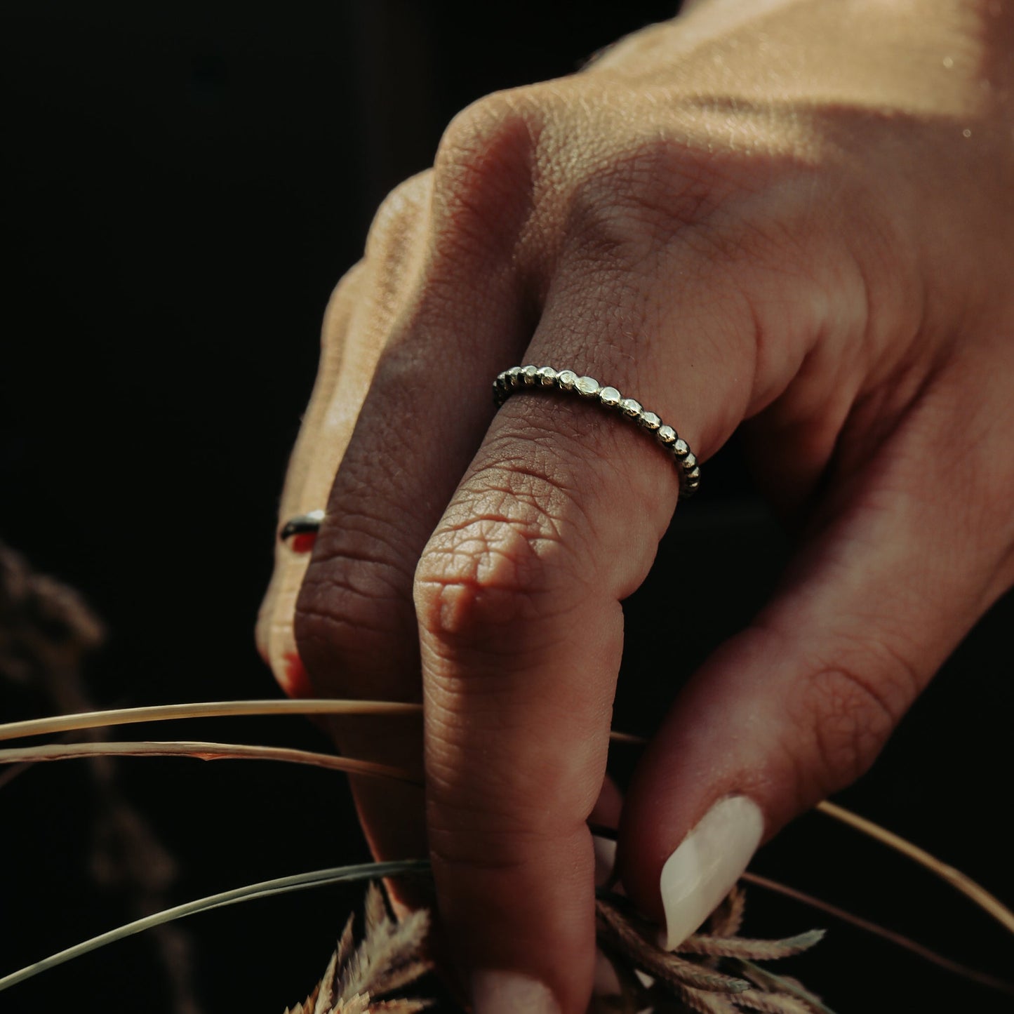 Women's Beaded Stacking Ring