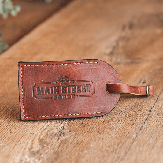 Full Grain Leather Luggage Tag